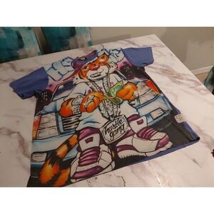 Vintage Tony the Tiger Blinged Out T-Shirt Y2K era streetwear fashion hip hop XL